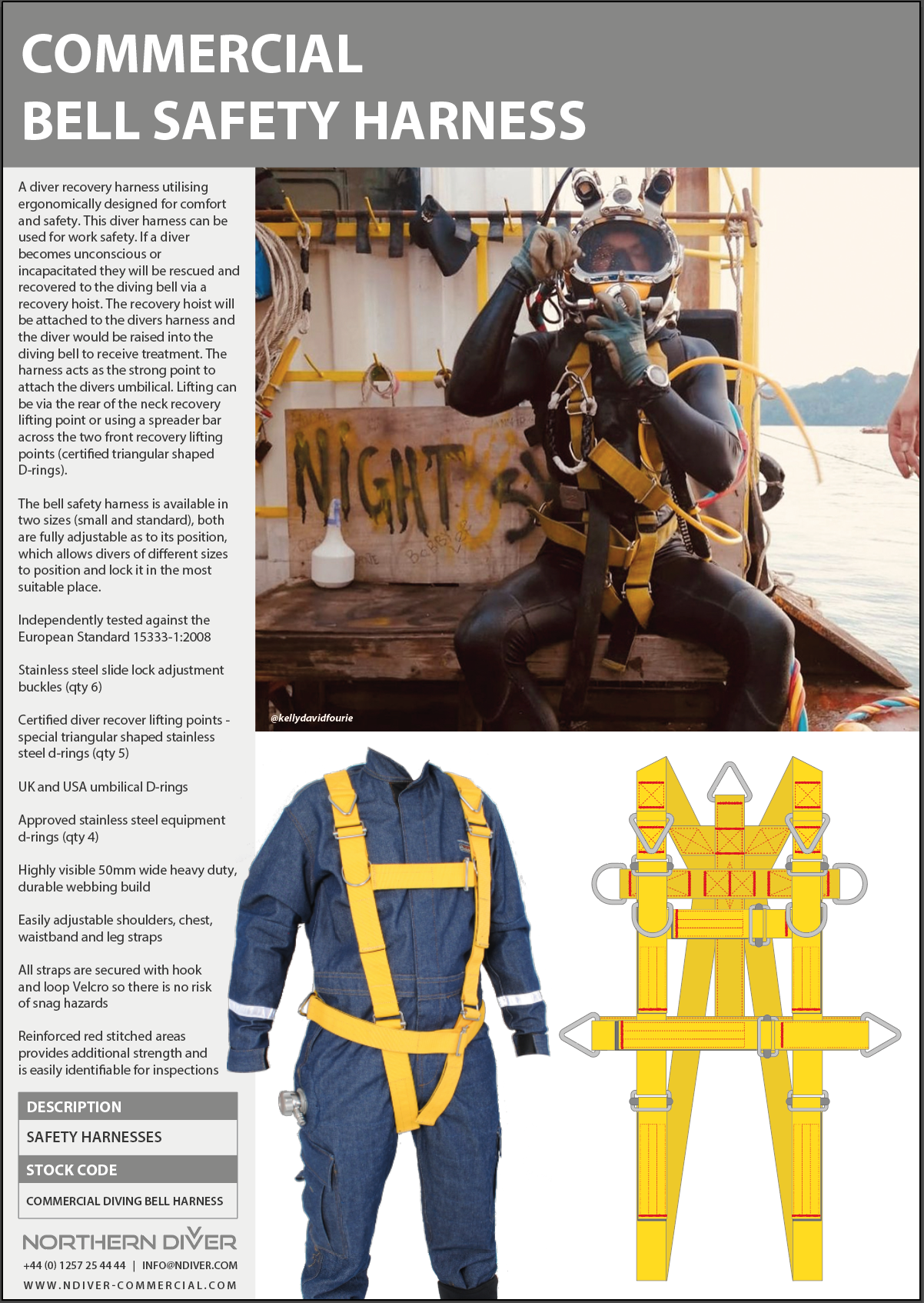 Bell Safety Harness Data Sheet